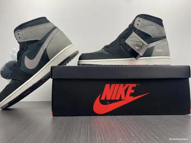 MaikeSneakers Grey Jordan Black Element Retro 1 Gore-Tex Particle High DB2889-001 0520
